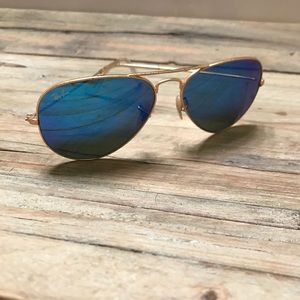 Rayban Aviator Woman's Blue Lens